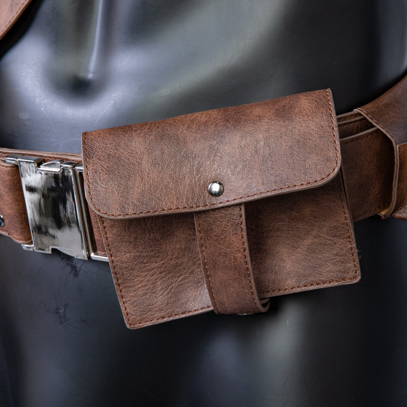 Xcoser The Mandalorian PU Leather Belt with Gun Holster Cosplay Costume Props