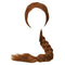 Xcoser Coslive Shrek Princess Fiona Wig Ultra-long Brown Braid Wig Cosplay Accessory