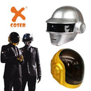 Xcoser Daft Punk Thomas Bangalter Full Head Helmet Band Cosplay Silver Replica Props Halloween Party