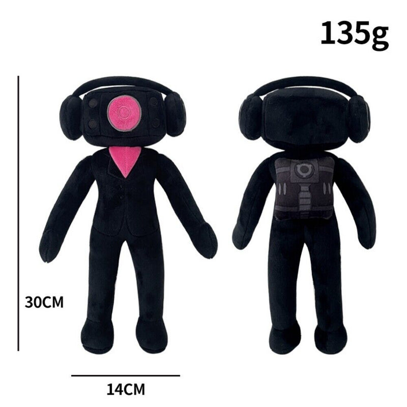 【New Arrival】Xcoser 2023 Skibidi Toilet Speaker Woman Plush Stuffed Dolls Toys Kids Fans Xmas Gifts