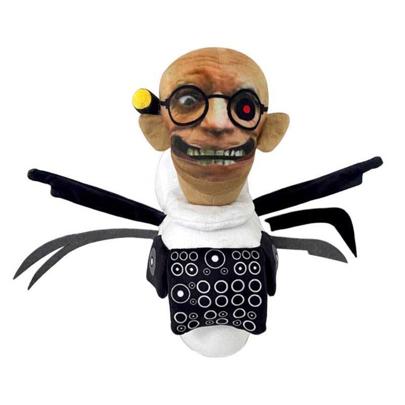 【New Arrival】Xcoser Skibidi Toilet Professor Toiletman Plush Stuffed Dolls Toys Kids Fans Xmas Gift