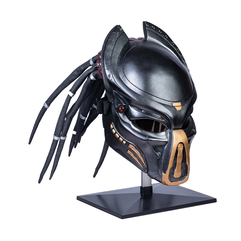 Xcoser Predator Mask with Dreads Hair Cosplay Helmet Halloween Men Women Adult