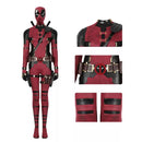 Xcoser 2024 Deadpool 3 Lady Deadpool Cosplay Costume Jumpsuit Mask Outfit for Halloween