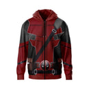 Xcoser Movie Deadpool 3 Wade Wilson Wolverine Hoodie Mens Sweatshirt Cosplay Costumes