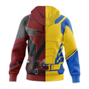 【New Arrival】Xcoser Movie Deadpool 3 Wade Wilson Wolverine Hoodie Mens Sweatshirt Cosplay Costumes