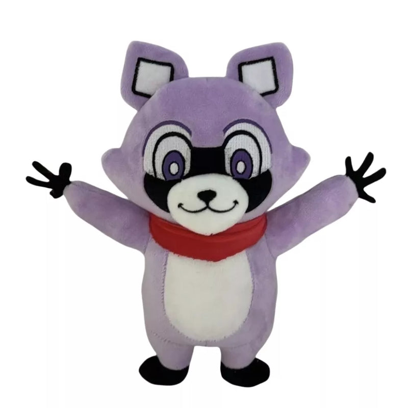 【Special deal，Minimum delivery of two】Xcoser 2024 Game Indigo Park Raccoon Plush Doll Toys Soft Stuffed Kids Fans Gift