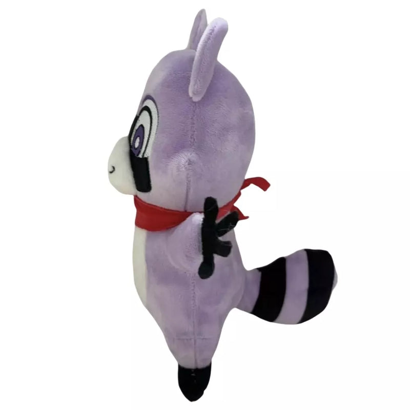 【Special deal，Minimum delivery of two】Xcoser 2024 Game Indigo Park Raccoon Plush Doll Toys Soft Stuffed Kids Fans Gift