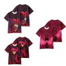 【New Arrival】Xcoser Hazbin Hotel Angel Dust Art T-Shirt Cosplay Unisex Parent-child Clothing