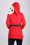 【New Arrival】Xcoser Mario Series Shy Guy Hoodie Women's Hooded Black Sweatshirt Cosplay Costume