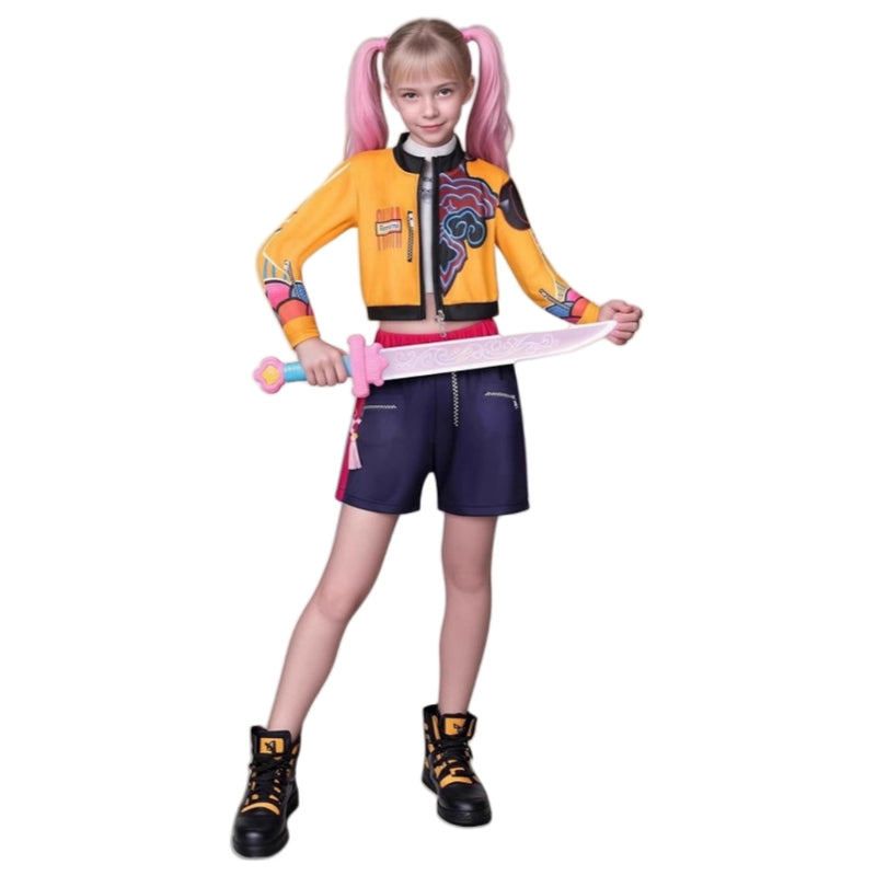 【New Arrival】Xcoser Movie KPop Demon Hunters Rumi Mira Zoey Cosplay Costumes Kids Halloween Dress