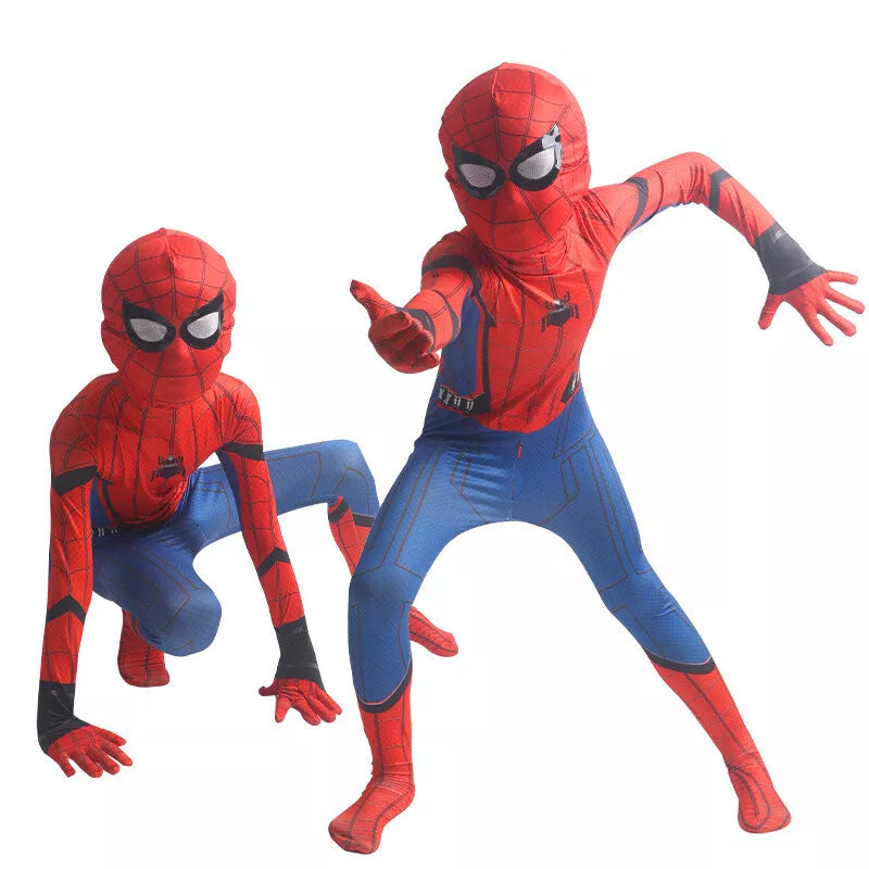 【New Arrival，Second item half price】Xcoser Kids Boys Superhero Spiderman Venom Cosplay Bodysuit