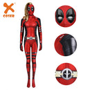 【New Arrival】Xcoser Deadpool3 Lady Deadpool Cosplay Costume Bruce Bodysuit Jumpsuit Halloween