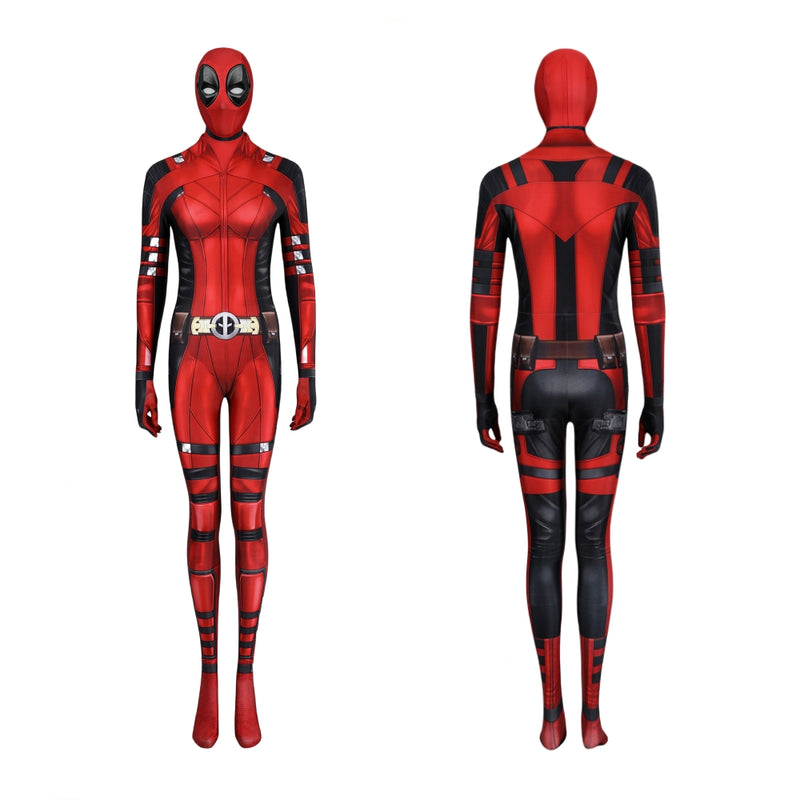 【New Arrival】Xcoser Deadpool3 Lady Deadpool Cosplay Costume Bruce Bodysuit Jumpsuit Halloween