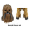 【New Arrival】Star Wars Chewbacca Cosplay Masks & Gloves Latex Mouth Movable Halloween Props