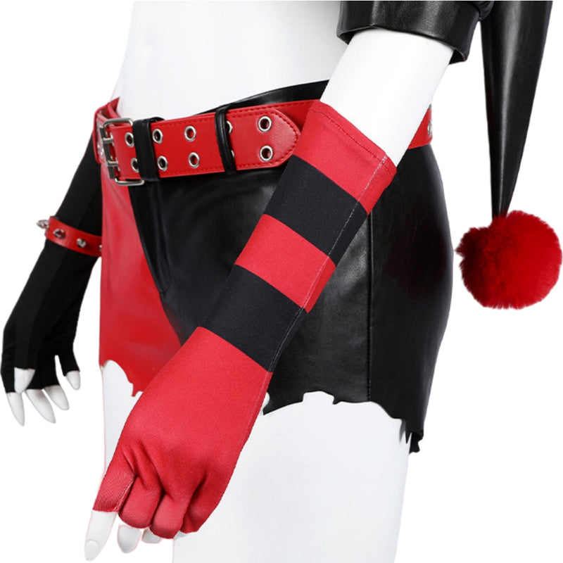 【New Arrival】Xcoser Suicide Squad ISEKAI Harley Quinn Cosplay Costume Wig Outfit Halloween