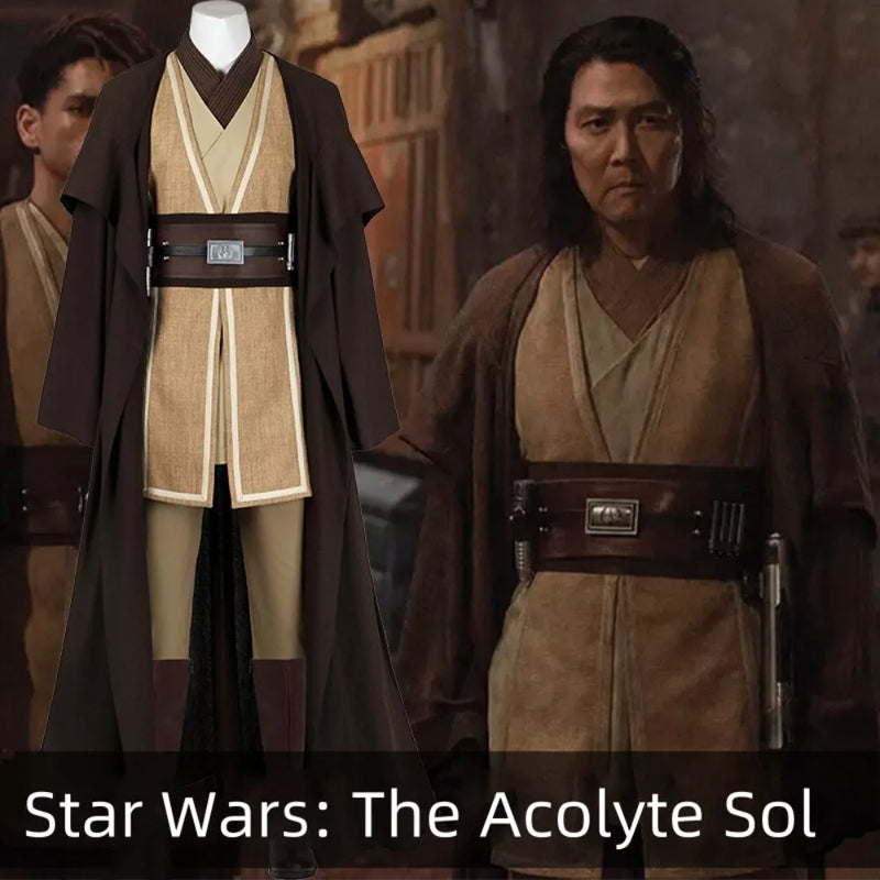 【New Arrival】Xcoser Star Wars: The Acolyte Sol Cosplay Costume Jedi Master Outfit Full Set