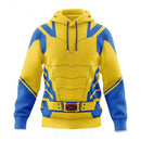 Xcoser Movie Deadpool 3 Wade Wilson Wolverine Hoodie Mens Sweatshirt Cosplay Costumes