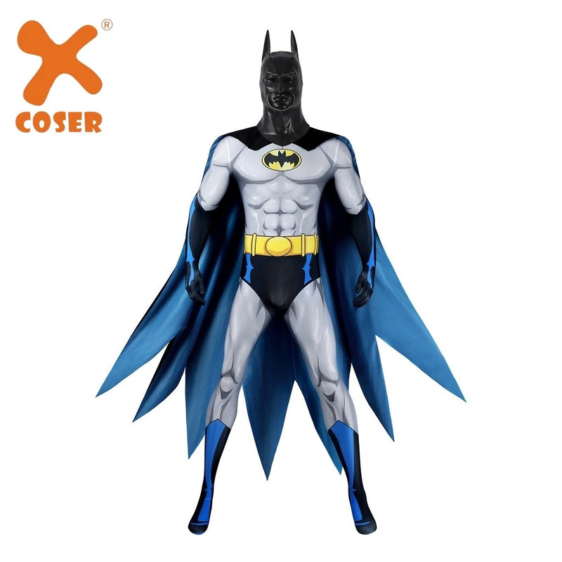 Xcoser Batman Cosplay Costume Bodysuit & Cloak Set Batman TV Series 2004 - 2008