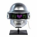 Daft Punk Helmet - Thomas Bangalter Matte Silver Light Mask - Band Props Replicas