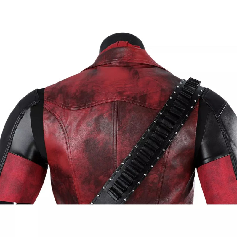 【New Arrival】Xcoser Deadpool 3 Wade Wilson Cowboy Deadpool Cosplay Costume Jumpsuit Full Set