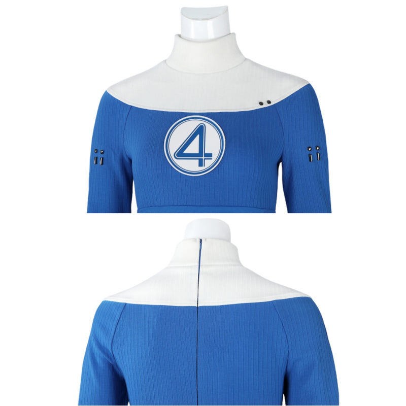 【New Arrival】Xcoser The Fantastic Four: First Steps Invisible Woman Susan Storm Cosplay Bodysuit Full Set