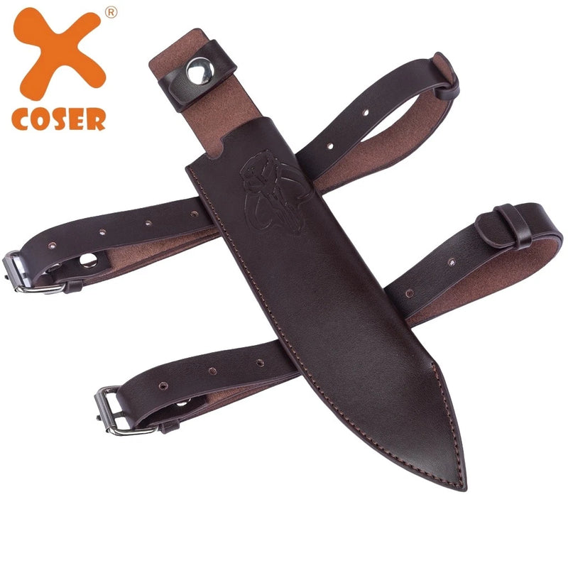 Xcoser Star Wars Mandalorian Vibroblade Knife Sheath Holder Pouch Straps Leather
