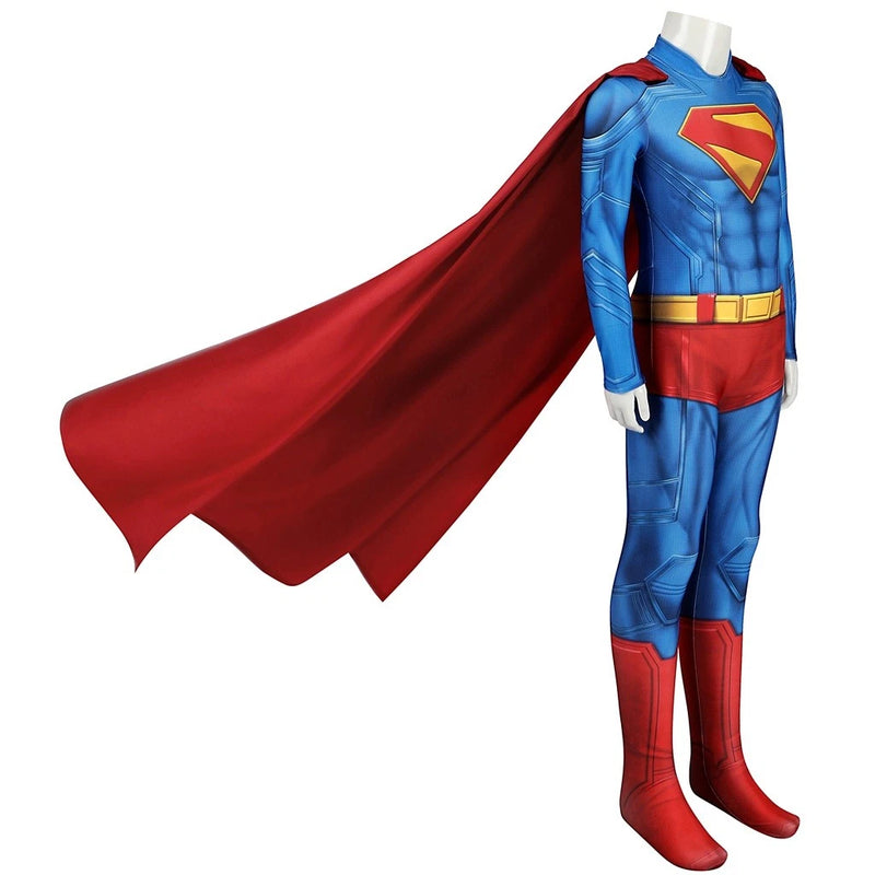 【New Arrival】Xcoser Superman Clark Kent Cosplay Bodysuit & Cloak Jumpsuit Costume Adults Kids