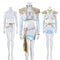 【New Arrival】Xcoser K-Pop Demon Hunters Rumi Mira Zoey Stage Cosplay Musicial Costume Upgraded White