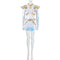 Xcoser K-Pop Demon Hunters Rumi Mira Zoey Stage Cosplay Musicial Costume Upgraded White