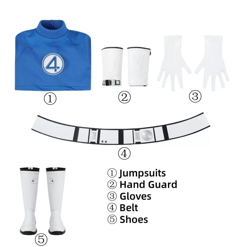 【New Arrival】Xcoser The Fantastic Four: First Steps Mr. Fantastic Cosplay Bodysuit Full Set