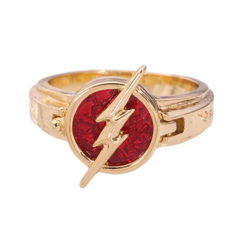 XCOSER The Flash Season 5 Flash New Ring Gloden with Red Ring - Xcoser International Costume Ltd.
